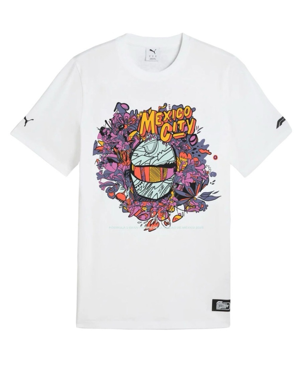 2025 FORMULA 1 PUMA MEN'S MEXICO CITY GP WHITE T-SHIRT